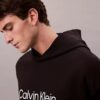 Hoodie i frotté med standardlogotyp Hoodie i frotté med standardlogotyp