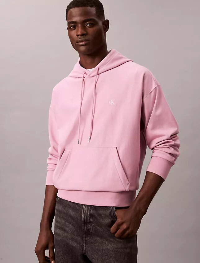Hoodie i premiumfrotté med avslappnad passform och Monogram Hoodie i premiumfrotté med avslappnad passform och Monogram