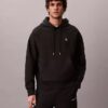 Hoodie i premiumfrotté med avslappnad passform och Monogram Hoodie i premiumfrotté med avslappnad passform och Monogram