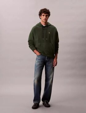 Hoodie i premiumfrotté med avslappnad passform och Monogram