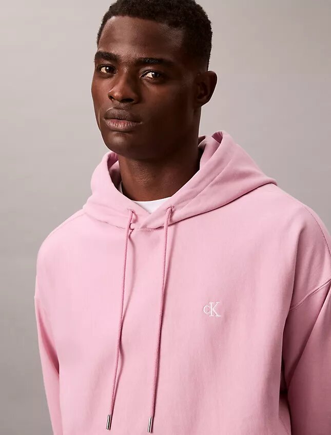 Hoodie i premiumfrotté med avslappnad passform och Monogram Hoodie i premiumfrotté med avslappnad passform och Monogram