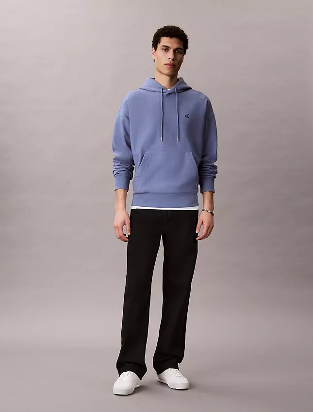 Hoodie i premiumfrotté med avslappnad passform och Monogram Hoodie i premiumfrotté med avslappnad passform och Monogram