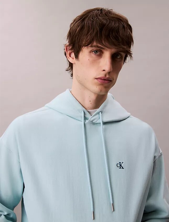 Hoodie i premiumfrotté med avslappnad passform och Monogram Hoodie i premiumfrotté med avslappnad passform och Monogram