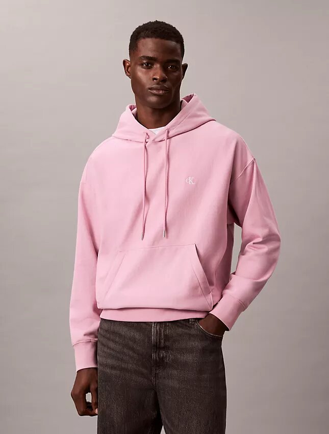 Hoodie i premiumfrotté med avslappnad passform och Monogram Hoodie i premiumfrotté med avslappnad passform och Monogram