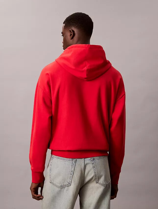 Hoodie i premiumfrotté med avslappnad passform och Monogram Hoodie i premiumfrotté med avslappnad passform och Monogram