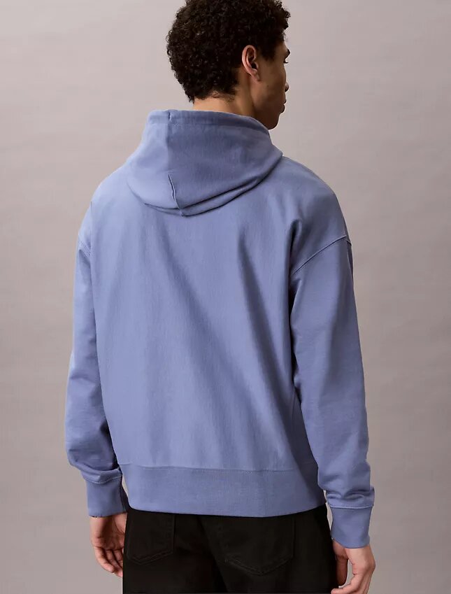 Hoodie i premiumfrotté med avslappnad passform och Monogram Hoodie i premiumfrotté med avslappnad passform och Monogram