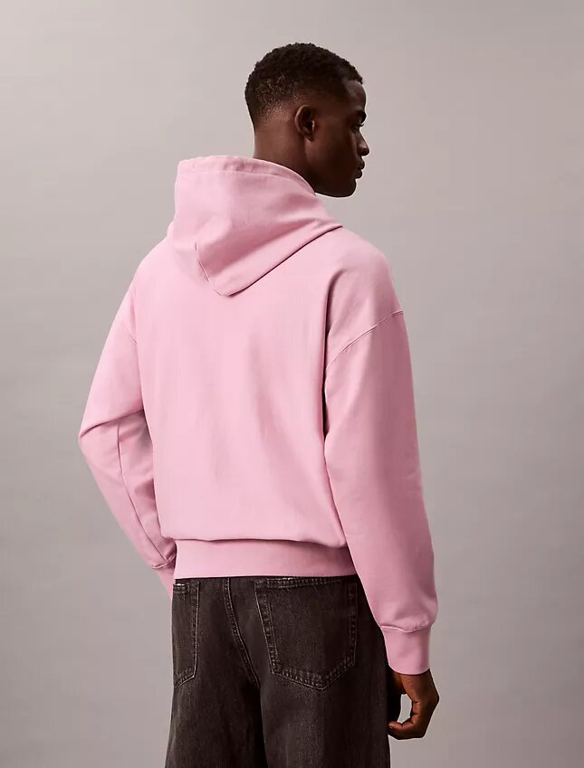 Hoodie i premiumfrotté med avslappnad passform och Monogram Hoodie i premiumfrotté med avslappnad passform och Monogram
