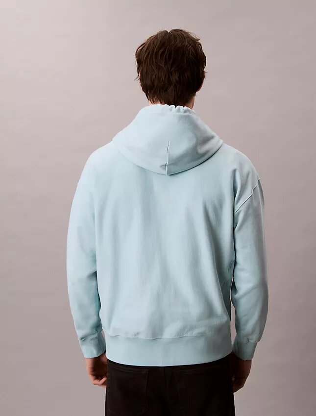 Hoodie i premiumfrotté med avslappnad passform och Monogram Hoodie i premiumfrotté med avslappnad passform och Monogram