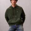 Hoodie i premiumfrotté med avslappnad passform och Monogram Hoodie i premiumfrotté med avslappnad passform och Monogram