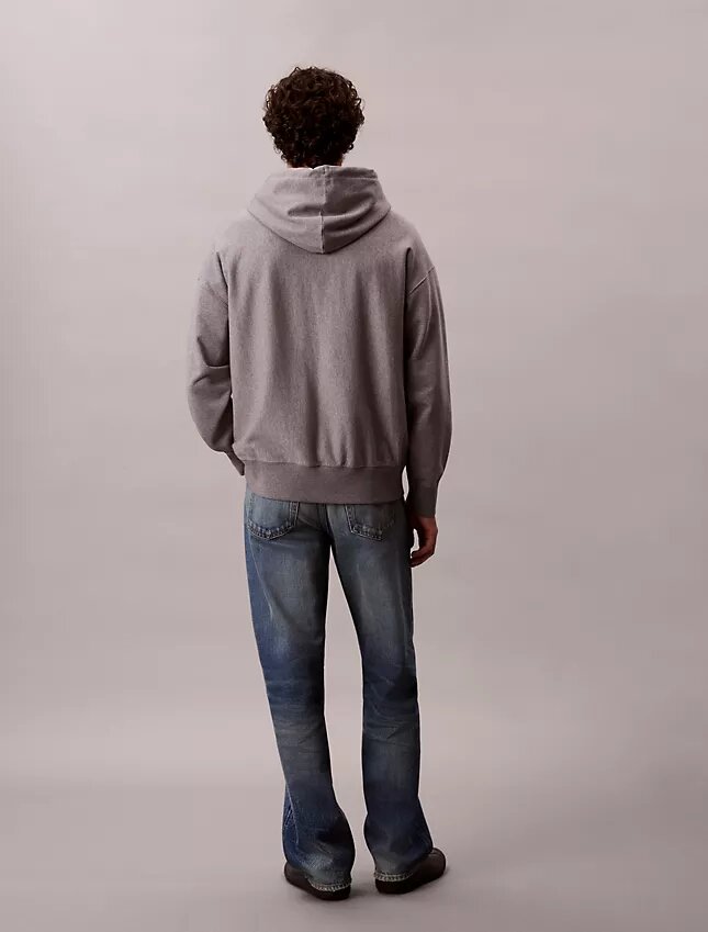 Hoodie i premiumfrotté med dragkedja och avslappnad passform Hoodie i premiumfrotté med dragkedja och avslappnad passform