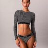 Icon bomull/Modal, lätt fodrad långärmad Bralette
