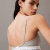 Icon Bomull Modal Lätt fodrad Triangel Bralette med knäppning fram