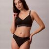 Icon Bralette i bomull och Modal med metalliskt mönster och lätt foder