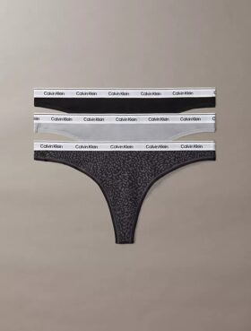 Icon Logo 3-pack Thong med låg midja