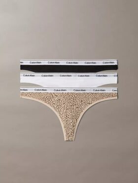 Icon Logo 3-pack Thong med låg midja
