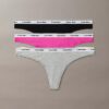 Icon Logo 3-pack Thong med låg midja