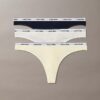 Icon Logo 3-pack Thong med låg midja