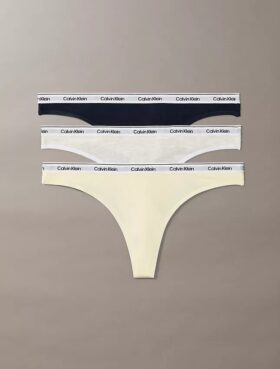 Icon Logo 3-pack Thong med låg midja