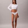 Ikonisk bomulls- och Modal-Bralette med långa ärmar och lätt foder Ikonisk bomulls- och Modal-Bralette med långa ärmar och lätt foder