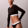 Ikonisk bomulls- och Modal-Bralette med långa ärmar och lätt foder Ikonisk bomulls- och Modal-Bralette med långa ärmar och lätt foder