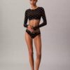 Ikonisk bomulls- och Modal-Bralette med långa ärmar och lätt foder Ikonisk bomulls- och Modal-Bralette med långa ärmar och lätt foder