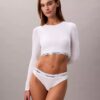 Ikonisk bomulls- och Modal-Bralette med långa ärmar och lätt foder Ikonisk bomulls- och Modal-Bralette med långa ärmar och lätt foder