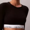 Ikonisk bomulls- och Modal-Bralette med långa ärmar och lätt foder Ikonisk bomulls- och Modal-Bralette med långa ärmar och lätt foder