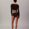 Ikonisk bomulls- och Modal-Bralette med långa ärmar och lätt foder Ikonisk bomulls- och Modal-Bralette med långa ärmar och lätt foder