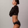 Ikonisk bomulls- och Modal-Bralette med långa ärmar och lätt foder Ikonisk bomulls- och Modal-Bralette med långa ärmar och lätt foder