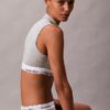 Ikonisk bomulls- och Modal-Bralette med lätt foder och hög hals