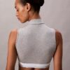 Ikonisk bomulls- och Modal-Bralette med lätt foder och hög hals