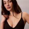 Ikonisk bomulls- och Modal-Bralette med metalliskt mönster och lätt foder Ikonisk bomulls- och Modal-Bralette med metalliskt mönster och lätt foder