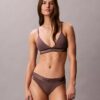 Ikonisk bomulls- och Modal-Bralette med metalliskt mönster och lätt foder Ikonisk bomulls- och Modal-Bralette med metalliskt mönster och lätt foder