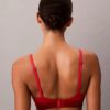Ikonisk bomulls- och Modal-Bralette med metalliskt mönster och lätt foder Ikonisk bomulls- och Modal-Bralette med metalliskt mönster och lätt foder
