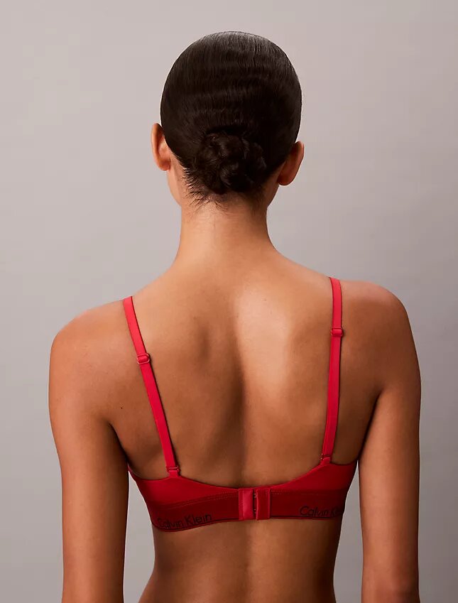 Ikonisk bomulls- och Modal-Bralette med metalliskt mönster och lätt foder Ikonisk bomulls- och Modal-Bralette med metalliskt mönster och lätt foder