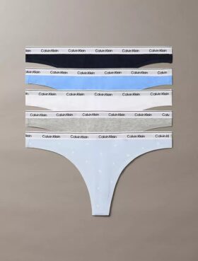 Ikonisk logotyp, 5-pack Thong-trosor