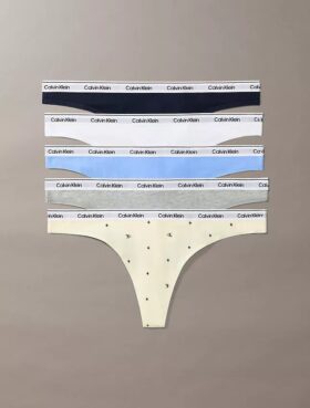 Ikonisk logotyp, 5-pack Thong-trosor