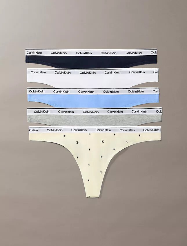 Ikonisk logotyp, 5-pack Thong-trosor Ikonisk logotyp, 5-pack Thong-trosor