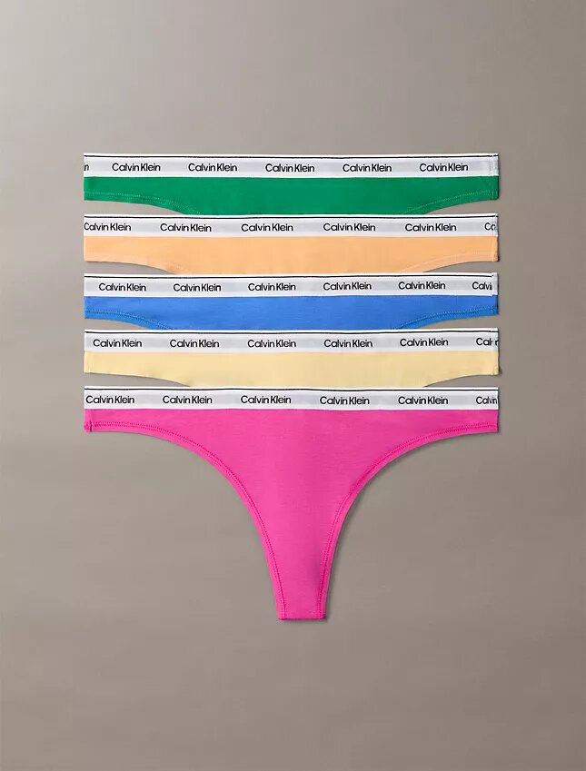 Ikonisk logotyp, 5-pack Thong-trosor Ikonisk logotyp, 5-pack Thong-trosor