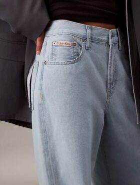 Jeans i linneblandning med vida ben Jeans i linneblandning med vida ben
