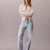 Jeans med hög midja och raka ben Jeans med hög midja och raka ben