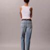 Jeans med hög midja och raka ben Jeans med hög midja och raka ben