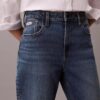 Jeans med hög midja och raka ben Jeans med hög midja och raka ben
