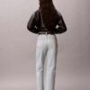 Jeans med hög midja och raka ben Jeans med hög midja och raka ben