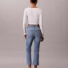Jeans med hög midja och utsvängda ben Jeans med hög midja och utsvängda ben