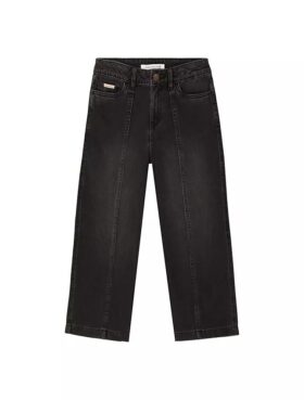 Jeans med sömmar och vida ben för flickor