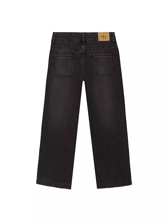 Jeans med sömmar och vida ben för flickor Jeans med sömmar och vida ben för flickor