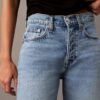 Jeans med vid ben i lyocellblandning Jeans med vid ben i lyocellblandning