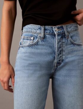 Jeans med vid ben i lyocellblandning Jeans med vid ben i lyocellblandning