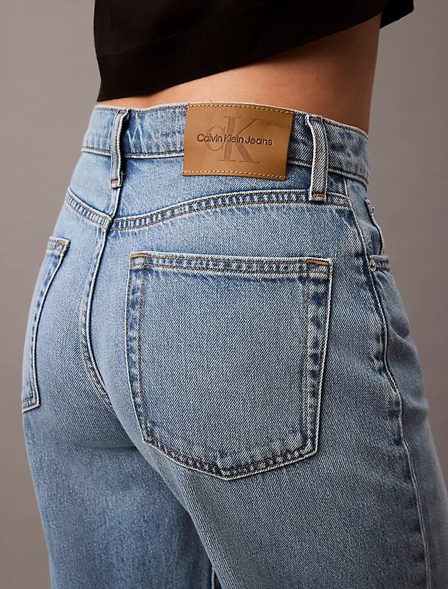 Jeans med vid ben i lyocellblandning Jeans med vid ben i lyocellblandning